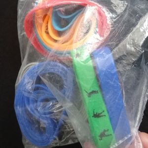 Wristband made out of rubber and it comes in different colors